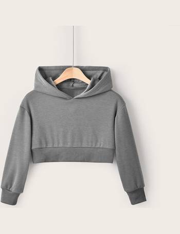 Shop SHEIN Girl's Cropped Hoodies