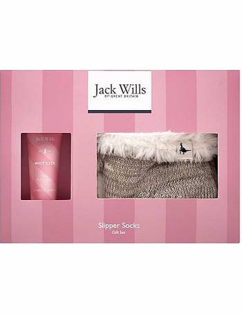 jack wills ladies slipper socks gift set