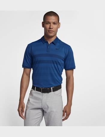 nike men's techknit stripe golf polo