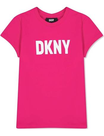 Dkny Sport Long Sleeve Crew Neck T-shirt Dress With Exploded