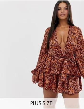 john zack plunge skater dress