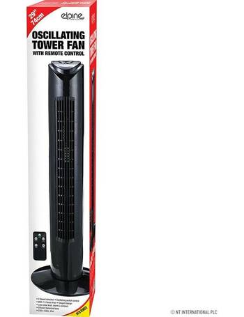 bigzzia Tower Fan Oscillating Cooling Fan Portable Leafless Fan with Timer and Three Speed Setting 