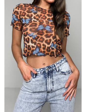 Missguided cheetah deals top