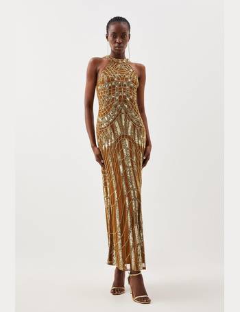 Debenhams gold dress sale