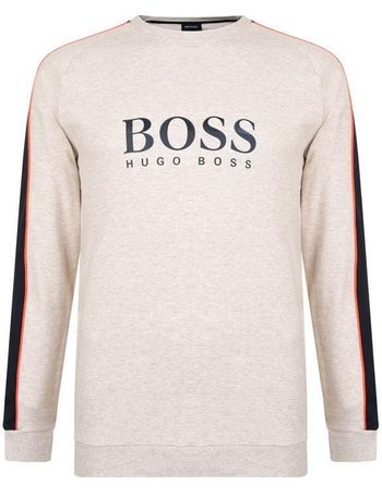 boss bodywear over the head logo sweatshirt