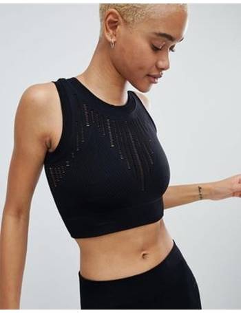 Ivy Park mesh lace up sports bra