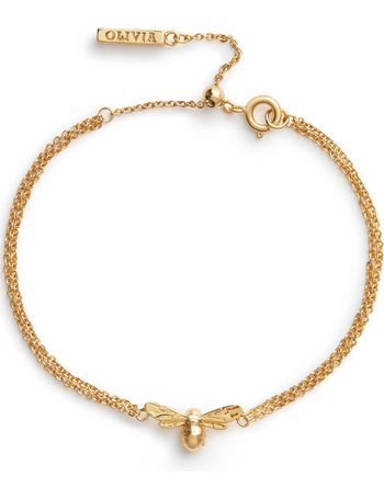 Signature Minima Bee Gold Toggle Bracelet