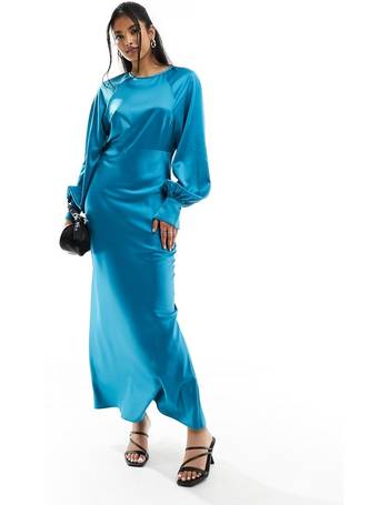 ASOS DESIGN Tall extreme drape sleeve maxi dress with open back in