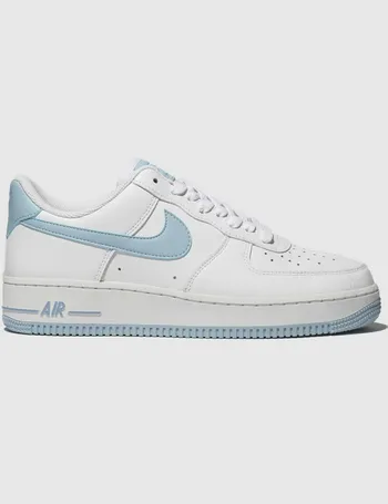 Nike white  and  pl 2024 blue air force 1 07 se trainers