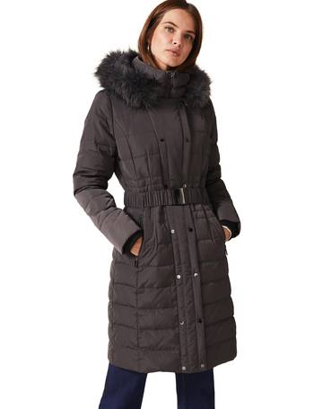 Phase eight gretyl illusion 2024 panel puffer coat navy