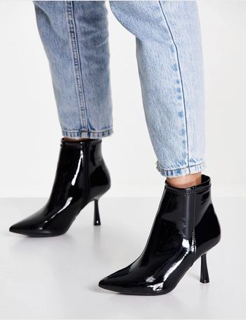 new look patent ankle boots