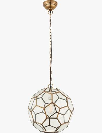 John Lewis Ceiling Lights With Antique Brass Up To 75 Off Dealdoodle - Romy Easy To Fit Mirrored Glass Ceiling Shade Gold