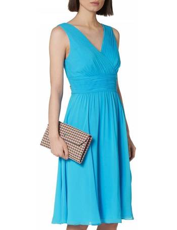 cami angel sleeve faux wrap dress
