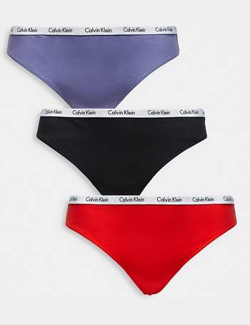 Calvin Klein Curve 3-pack high waist thong in multi