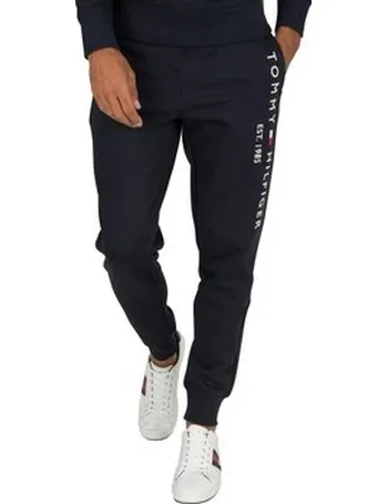 tommy hilfiger navy joggers mens