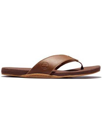 timberland mens leather flip flops