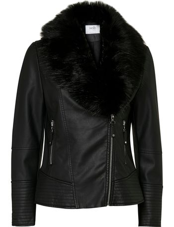 furry biker jacket