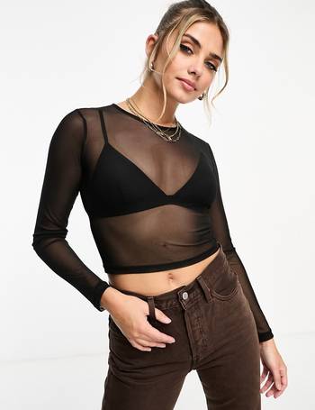 Shop Pull&Bear Womens Mesh Tops up to 30% Off