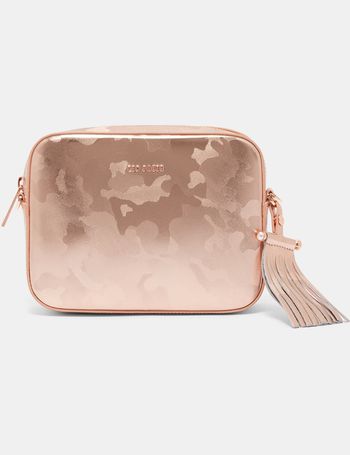 ted baker rose gold camera bag