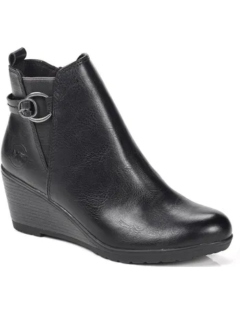 marco tozzi wedge ankle boots