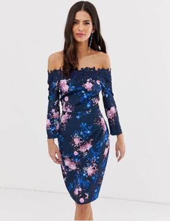 Paper dolls hotsell floral bardot dress