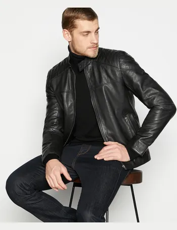 debenhams mens leather jackets