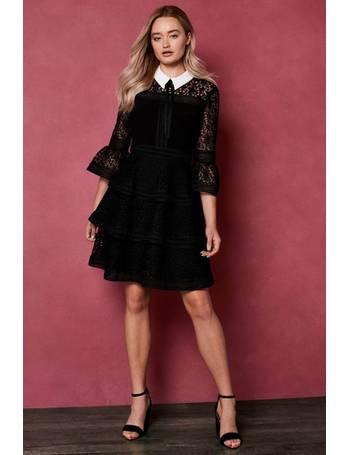 Ted baker starh outlet star lace ruffle dress