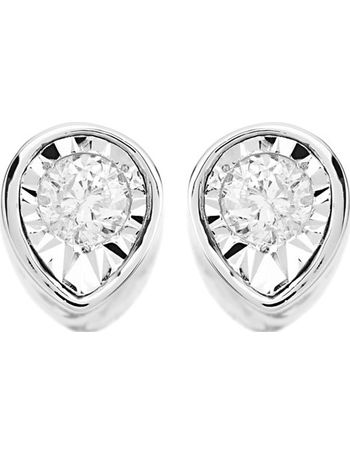 F hinds deals diamond earrings