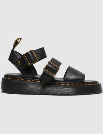 black shore gryphon strap sandals