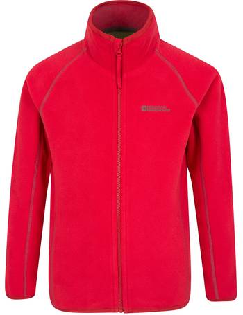 for Travelling Quick Dry Girls & Boys Jacket Lightweight Jacket Mountain Warehouse Ashbourne Kids Fleece Breathable Comfortable Childrens Spring Sweater Walking 