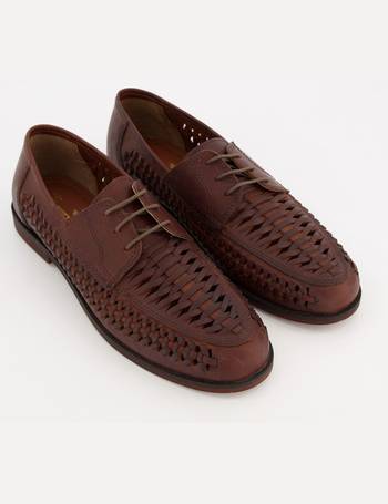 Red Tape Rydale Leather Brown Lace Brogue Cleated Mens Casual Formal Size 