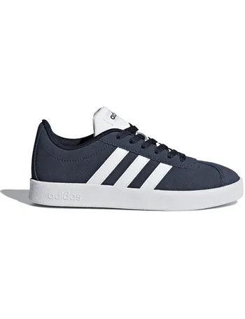 adidas vl court suede junior trainers