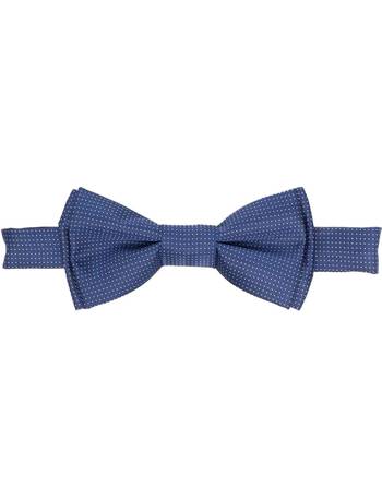 Dan Smith Silk Blend Men'S Bowtie 25.6-Neck-Size Clip-On Adjustable Franch Cuff Shirt Bow Tie Hankies Cufflink Set 