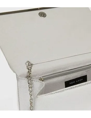 new look silver bolsa