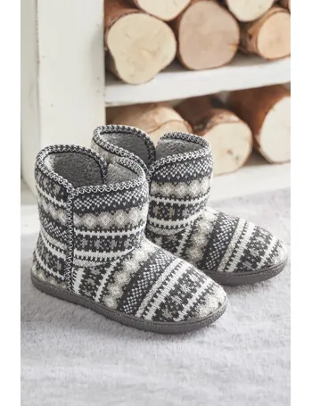 Debenhams womens slipper on sale boots