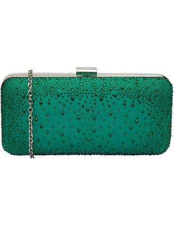 Buy the Lotus ladies' Chandra clutch bag in silver diamante online