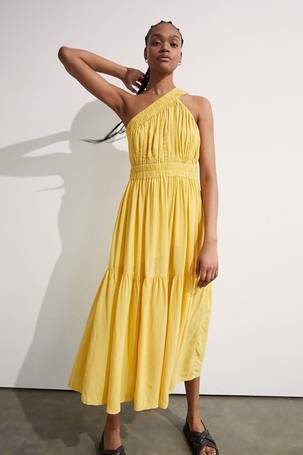 Warehouse dress outlet yellow