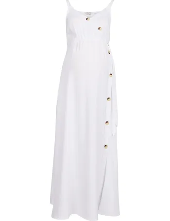 maternity slip dress white