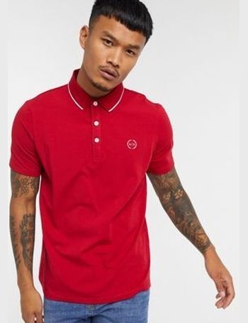 armani red polo shirt