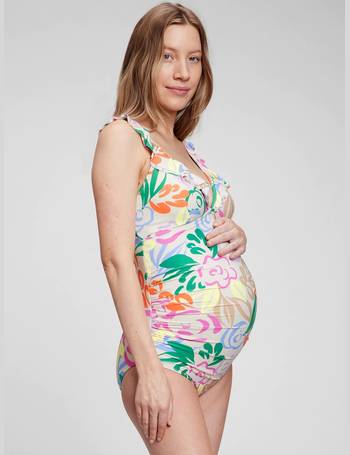 Maternity Recycled Square Neck One-Piece Swimsuit