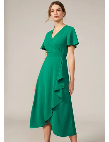 phase eight maura wrap dress red