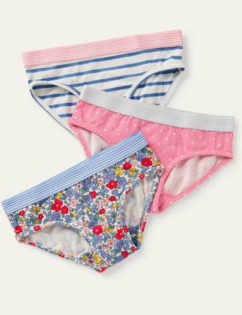 Mini Boden Kids' Butterfly Print Underwear Set, Pack of 7, Multi, 2-3 years
