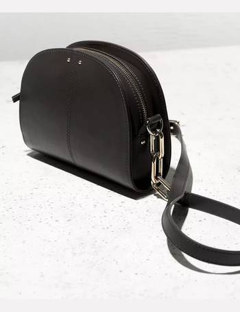 Mint Velvet Quilted Leather Crossbody Bag, Black at John Lewis
