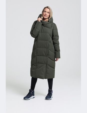 polar hybrid womens long down jacket