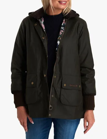 barbour x national trust crake waxed cotton jacket