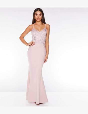 Quiz blush best sale pink maxi dress