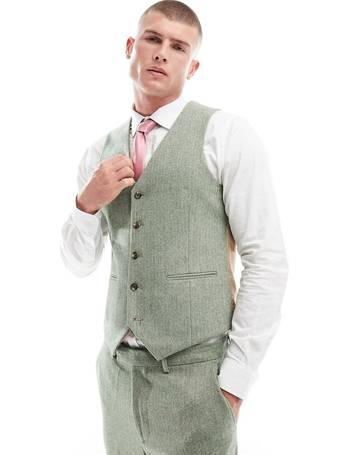 Harry Brown Wedding wool mix slim fit suit jacket in light gray