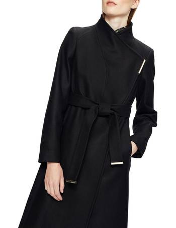 Ted baker sandral extra clearance long wool wrap coat