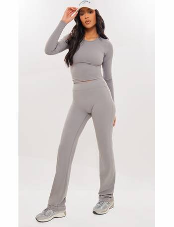 Prettylittlething Charcoal High Waisted Sweatpants