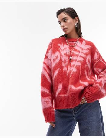 Shop Topshop Women's Pink Jumpers up to 80% Off